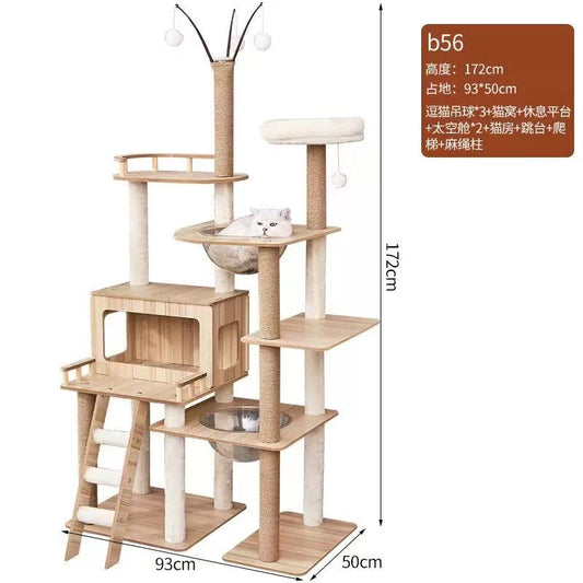 Cat tree wooden cat tree B56