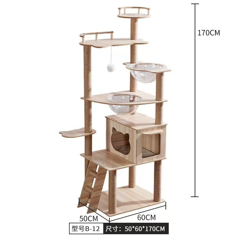 Cat tree wooden cat tree B12
