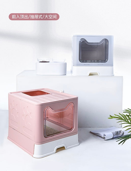 Top-Exit Enclosed Cat Litter Box
