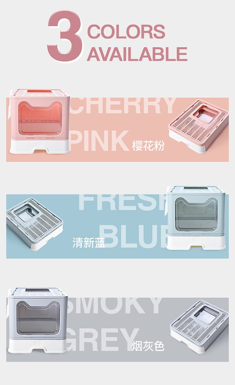 Top-Exit Enclosed Cat Litter Box