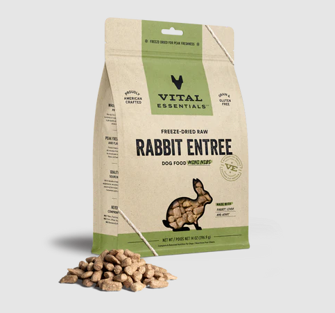 Vital Essentials- Dog Freeze Dried Rabbit Mini Nibs