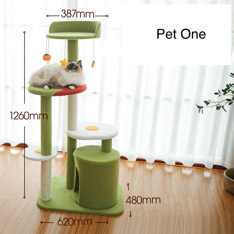 Tomato Egg Cat Tree PetOne