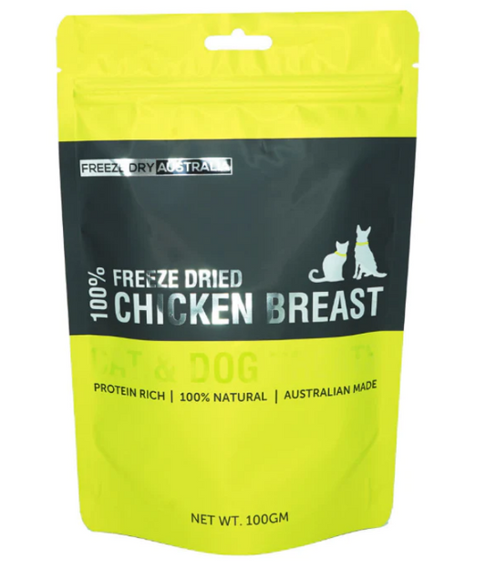 Freeze Dried Australia Diced Chicken Breast 100GM
