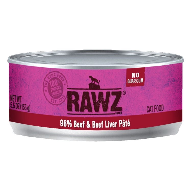 RAWZ Cat 96% Beef & Beef Liver 155g