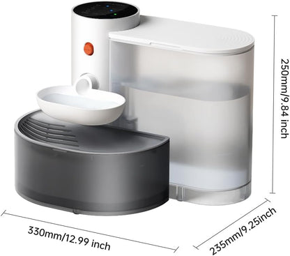 Petgravity Smart Cat Fountain with Self-Refill Tipping Sewage Separation Pet Water Dispenser