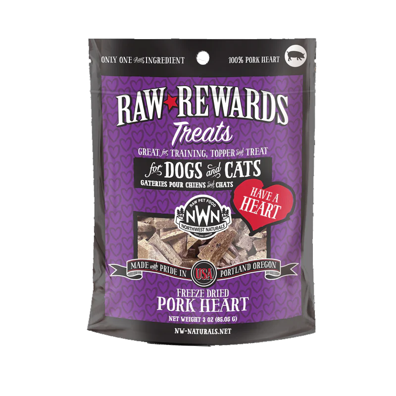 Northwest Naturals - Treats - Pork Hearts 3oz