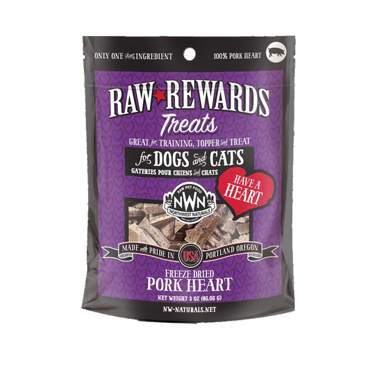 Northwest Naturals - Treats - Pork Hearts 3oz