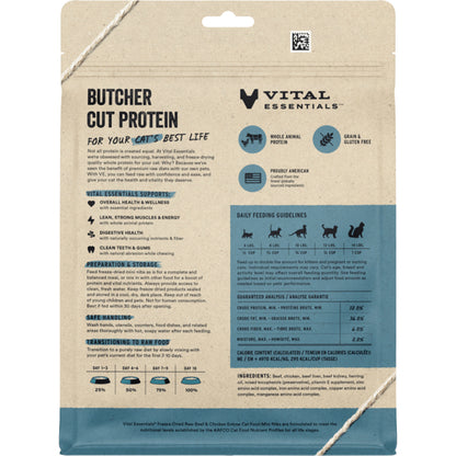 Vital Essentials - Cat Freeze-Dried Raw Beef & Chicken Entree Mini Nibs