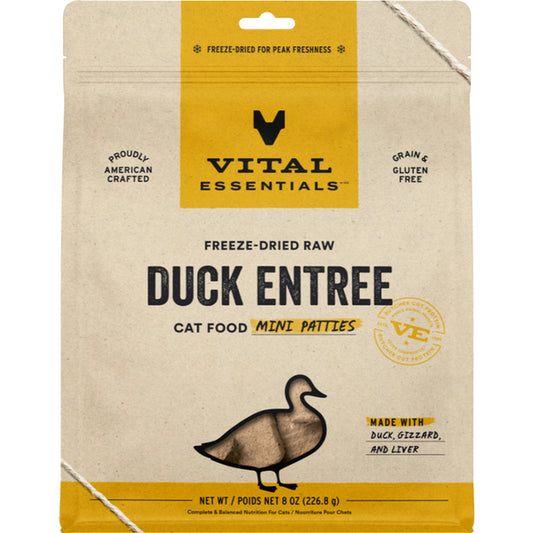 Vital Essentials - Cat Freeze Dried Duck Dinner Patties 8 oz