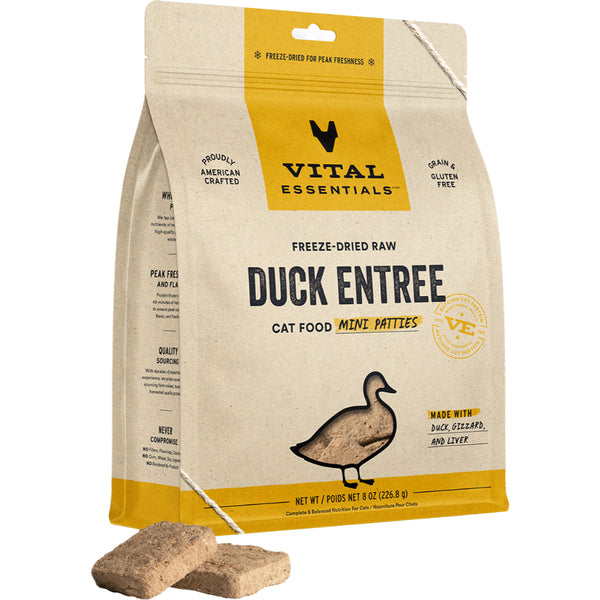 Vital Essentials - Cat Freeze Dried Duck Dinner Patties 8 oz