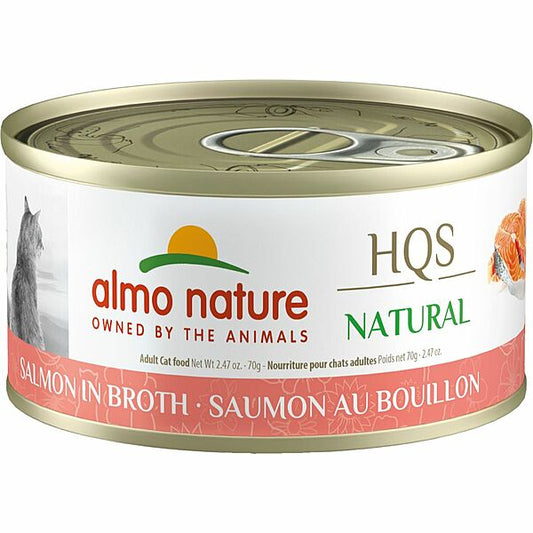 Almo HQS Natural Salmon in Broth 70GM Cat