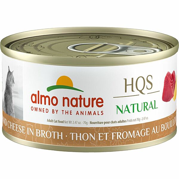 Almo HQS Natural Tuna & Cheese in Broth 70GM Cat