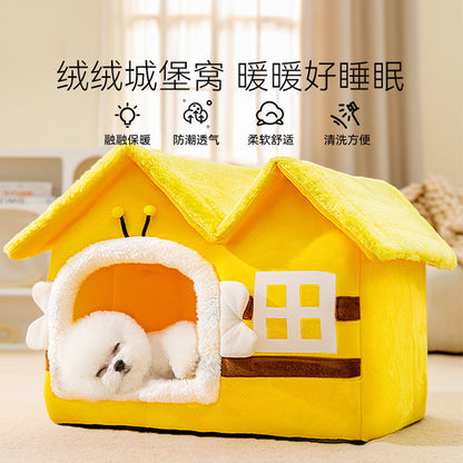 Yellow Bee House Sleeping Bed