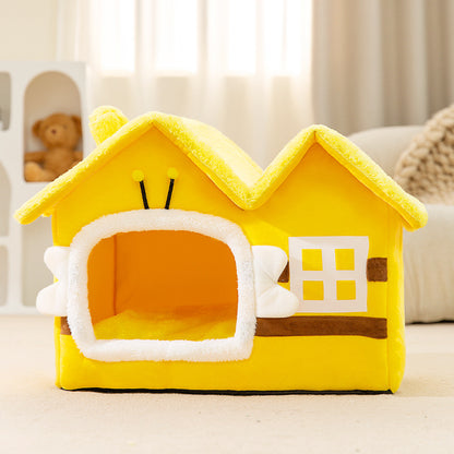 Yellow Bee House Sleeping Bed