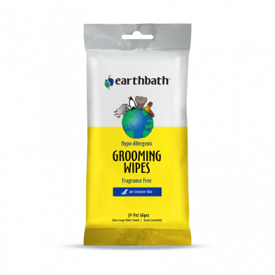 Earthbath Grooming Wipes Hypo-Allergenic 30ct