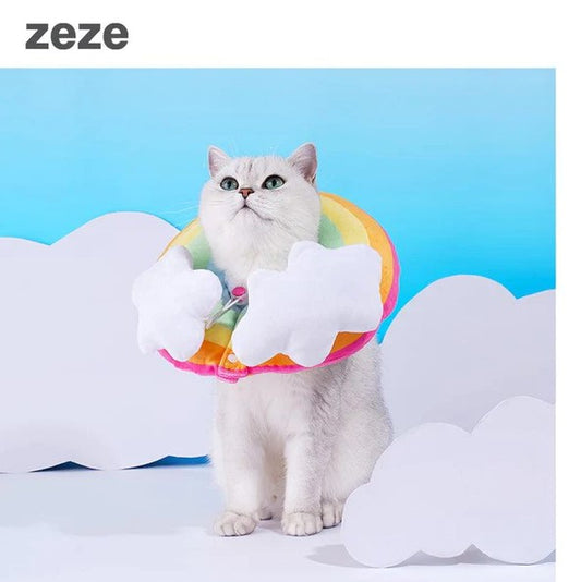 ZEZE Rainbow Elizabeth Collar