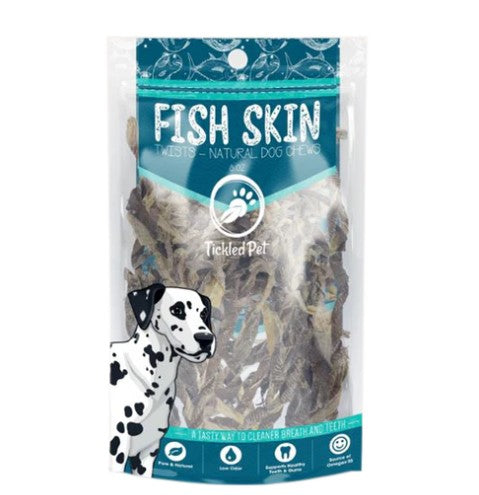 Tickled Pet - Icelandic Codfish Skin Twists - 8oz