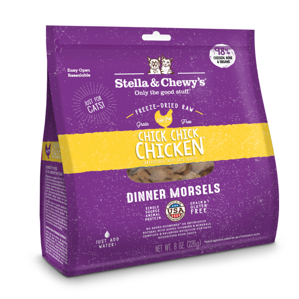 Stella&Chewys Cat FD Chick Chick Chicken Morsels 8 oz