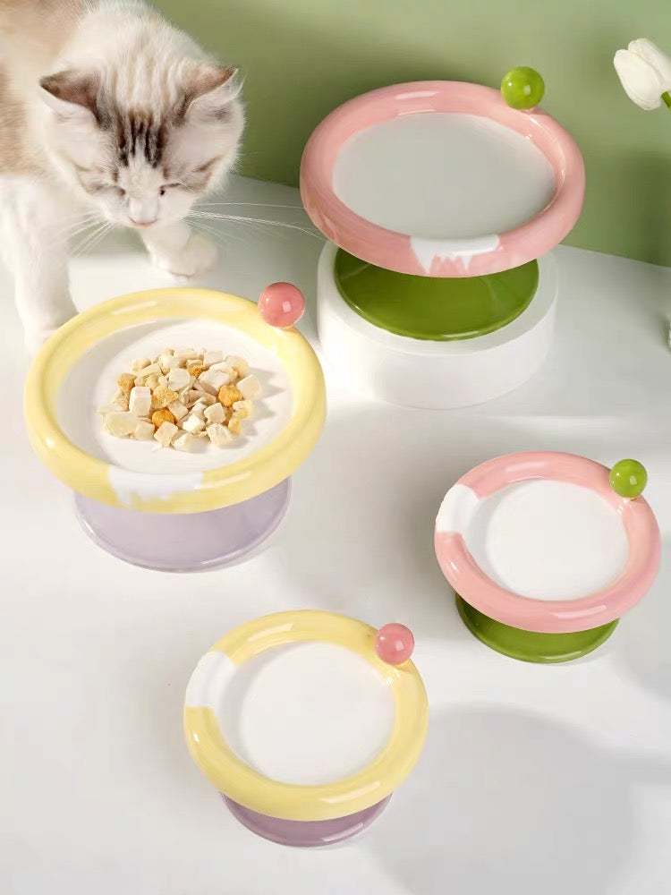 Treat Feeding Bowl Yogurt Flower