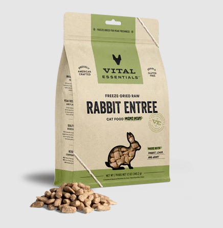 Vital Essentials - Cat Freeze Dried Rabbit Mini Nibs 12oz