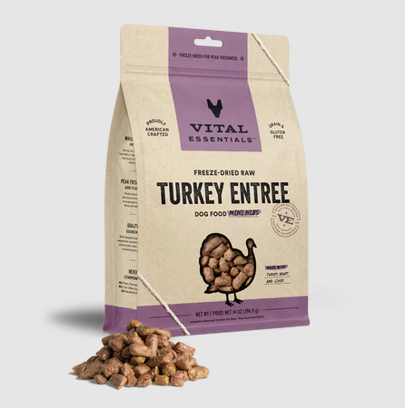 Vital Essentials- Dog Freeze Dried Turkey Mini Nibs