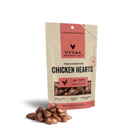 Vital Essentials- Cat Freeze-Dried Chicken Heart Treats