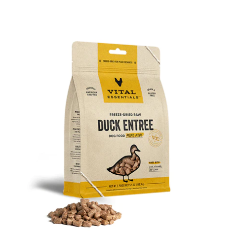 Vital Essentials- Dog Duck Freeze Dried Mini Nibs - 14 oz