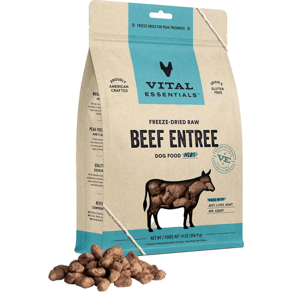 Vital Essentials- Dog FD Beef Entree Nibs 14oz