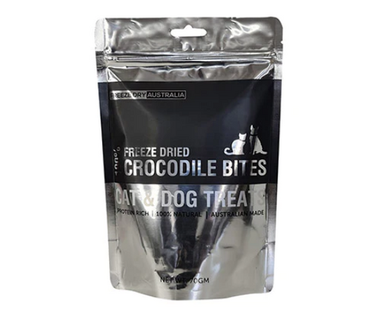 Freeze Dried Australia Crocodile Bites 70G