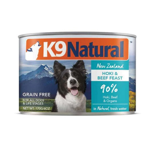 K9 Natural- Hoki & Beef Can 170g