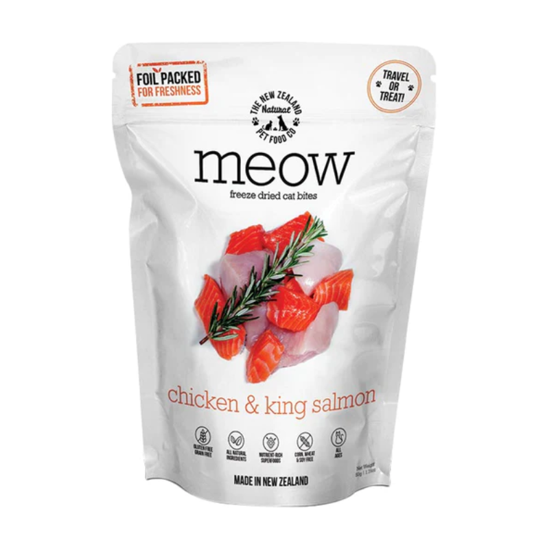 Meow - Freeze Dried Treat - Chicken & Salmon 50g