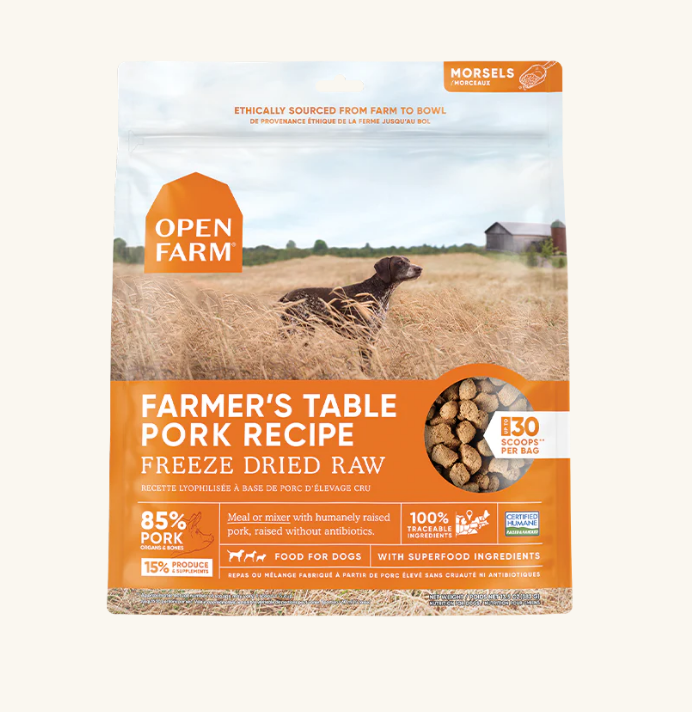 Open Farm - Farmer’s Table Pork Freeze Dried Raw Dog Food