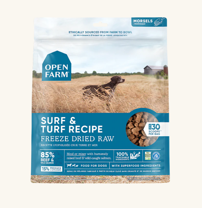 Open Farm - Surf & Turf Freeze Dried Raw Dog Food