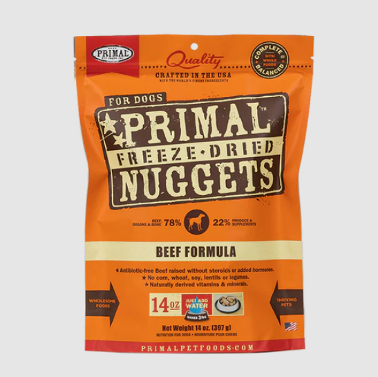 Primal - Canine - Freeze-Dried - Nuggets - Beef