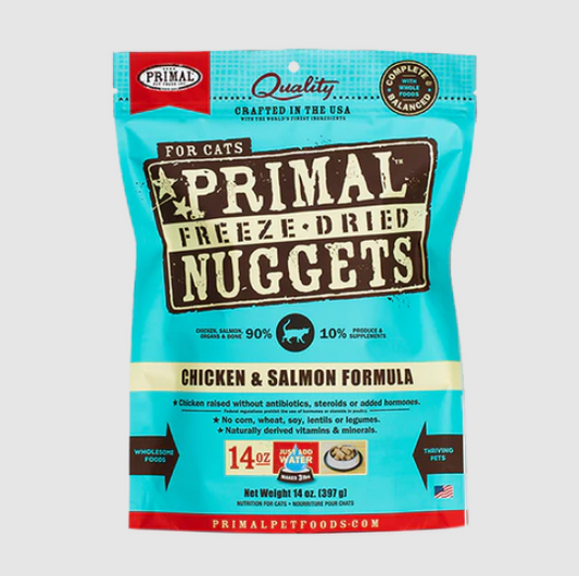 Primal - Feline - Freeze-Dried - Nuggets - Chicken & Salmon