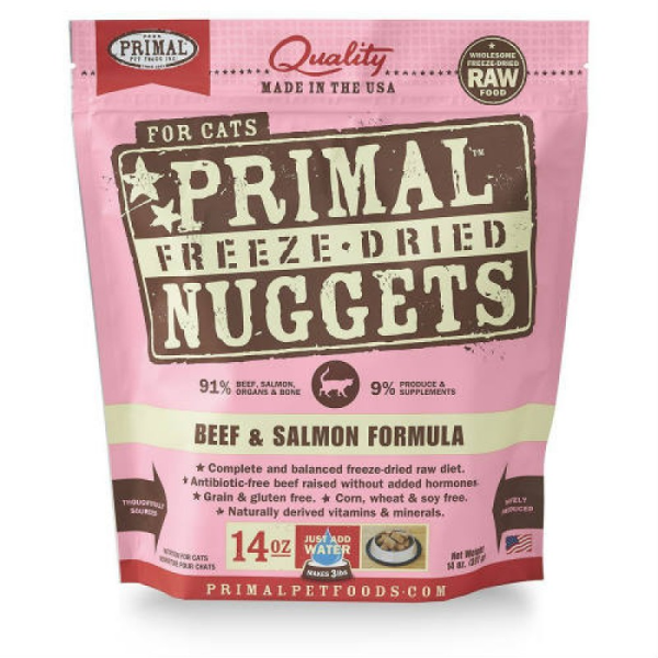 Primal - Feline - Freeze-Dried - Nuggets - Beef & Salmon