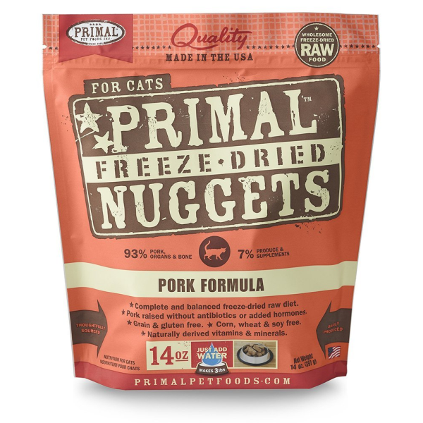 Primal - Feline - Freeze-Dried - Nuggets - Pork