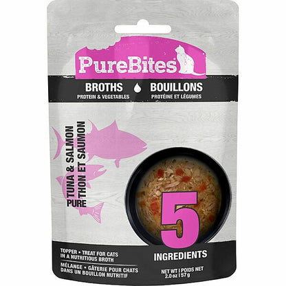 PureBites - Broths - Tuna & Salmon 57GM | Cat