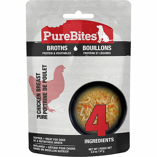 PureBites - Broths - Chicken & Vegetables 57GM | Dog