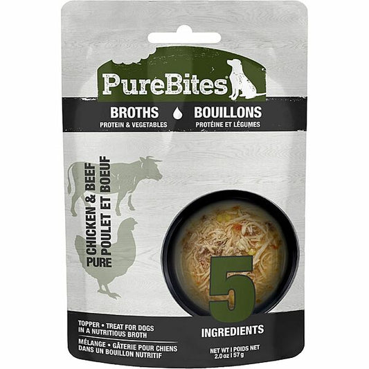 PureBites - Broths - Chicken, Beef & Vegetable 57GM | Dog