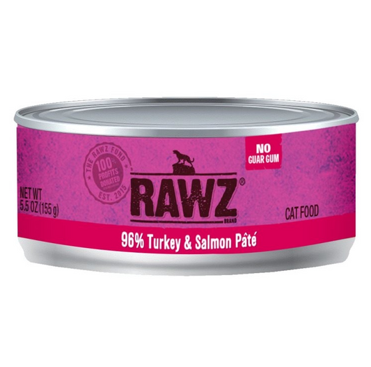 RAWZ Cat 96% Turkey & Salmon Pate 155g