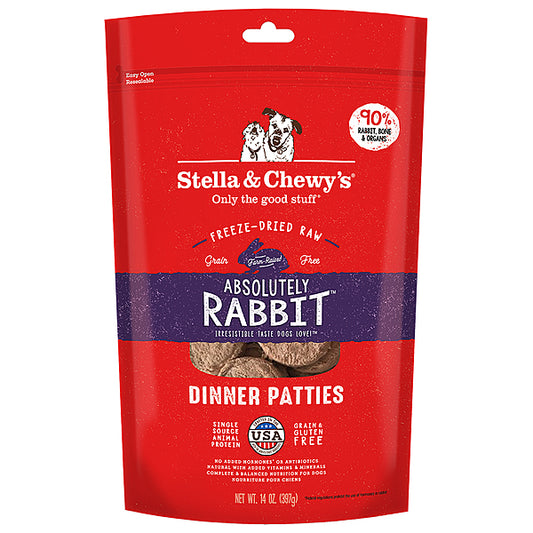 Stella&Chewy's Freeze Dried Absolutely Rabbit Patties