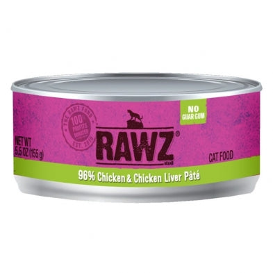 RAWZ Cat 96% Chicken & Chicken Liver 155g