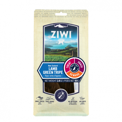 ZIWI Peak Treats Dog Lamb Green Tripe Pouch 80g