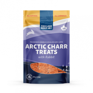 FISH LAKE RD Dog Treat Arctic Charr w/ Rabbit 80g