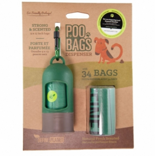 DEFINE Planet POO BAGS Leash Dispenser