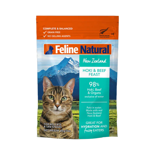 Feline Pouch-Hoki&Beef 85g