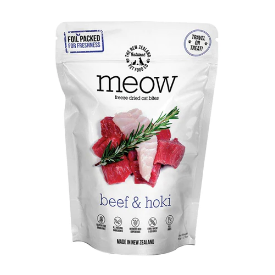 Meow - Freeze Dried - Treats - Beef & Hoki 50g