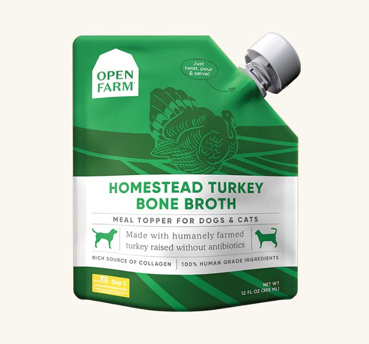 Open Farm - Bone Broth Topper Beef/Chicken/Turkey 12 oz