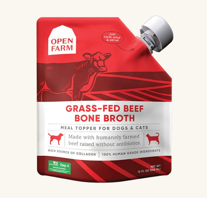 Open Farm - Bone Broth Topper Beef/Chicken/Turkey 12 oz